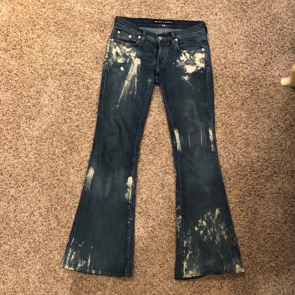Ralph Lauren black label 25 waist jeans bell flare